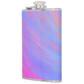 Abstrakter Neonfarbenstrom Flachmann (Links)