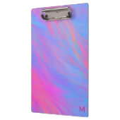 Abstrakter Neonfarbenstrom Klemmbrett (Links)