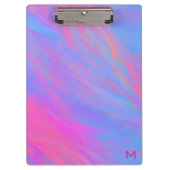 Abstrakter Neonfarbenstrom Klemmbrett (Vorderseite)