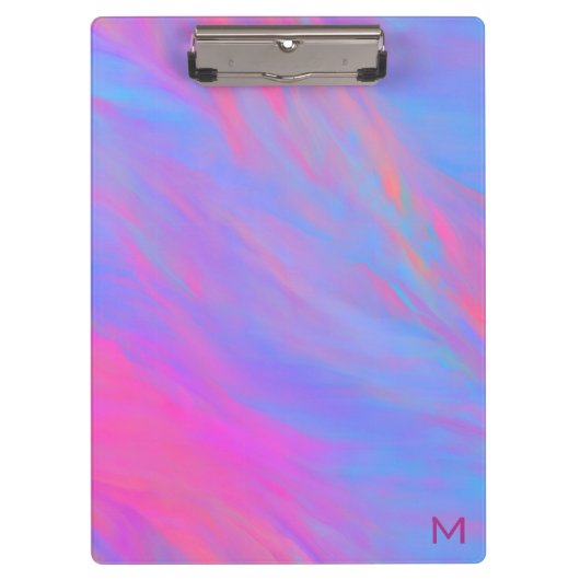 Abstrakter Neonfarbenstrom Klemmbrett (Vorderseite)