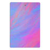 Abstrakter Neonfarbenstrom Mini Klemmbrett (Rückseite)