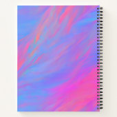 Abstrakter Neonfarbenstrom Notizblock (Rückseite)