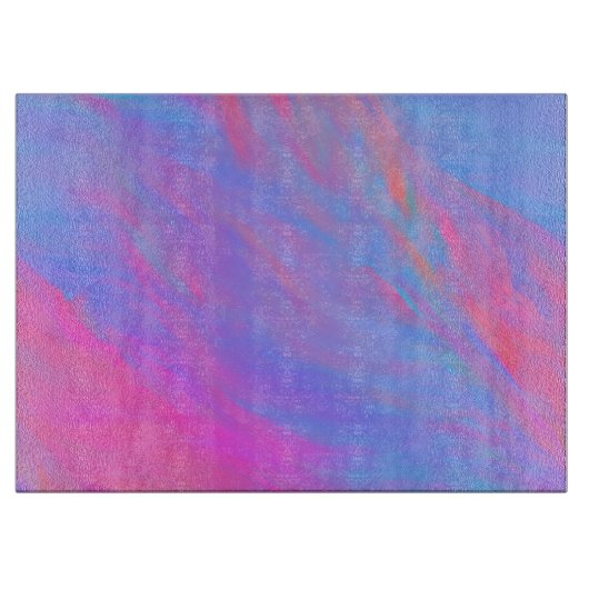 Abstrakter Neonfarbenstrom Schneidebrett (Vorderseite)