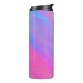 Abstrakter Neonfarbenstrom Thermosbecher (Nach links gedreht)