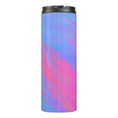 Abstrakter Neonfarbenstrom Thermosbecher (Rückseite)