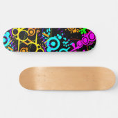 Abstrakter NeonSpritzer moderner Skateboard (Horizontal)