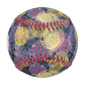 Abstrakter Niedlicher Polka-Dot-Kreis Baseball (Vorderseite)