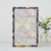 Abstrakter Niedlicher Polka-Dot-Kreis Briefpapier (Stehend Vorderseite)