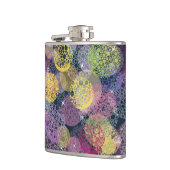 Abstrakter Niedlicher Polka-Dot-Kreis Flachmann (Links)