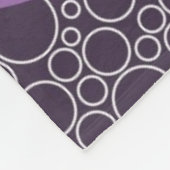 Abstrakter Niedlicher Polka-Dot-Kreis Fleecedecke (Ecke)