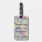 Abstrakter Niedlicher Polka-Dot-Kreis Gepäckanhänger (Rückseite vertikal)