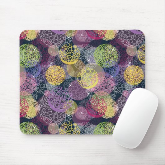 Abstrakter Niedlicher Polka-Dot-Kreis Mousepad (Mit Mouse)