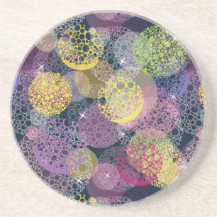 Abstrakter Niedlicher Polka-Dot-Kreis Untersetzer