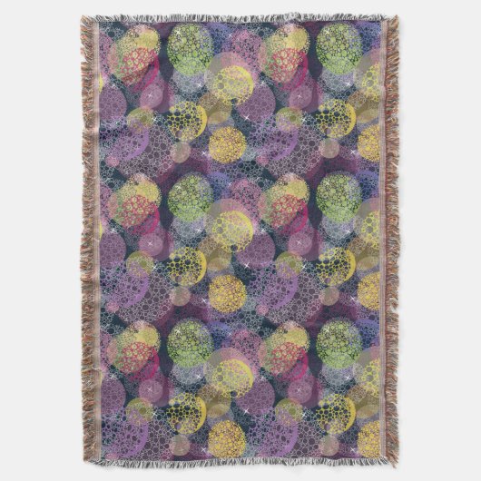 Abstrakter niedlicher Polka-Punkt-Kreis Decke (Vorderseite Vertikal)