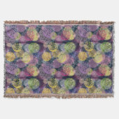 Abstrakter niedlicher Polka-Punkt-Kreis Decke (Vorderseite)