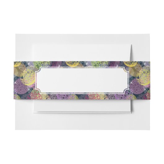 Abstrakter niedlicher Polka-Punkt-Kreis Einladungsbanderole (Vorderseite Beispiel)