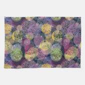 Abstrakter niedlicher Polka-Punkt-Kreis Handtuch (Horizontal)