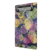 Abstrakter niedlicher Polka-Punkt-Kreis Mini Klemmbrett (Gewinkelt2)