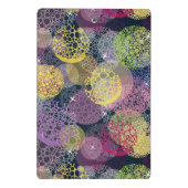 Abstrakter niedlicher Polka-Punkt-Kreis Mini Klemmbrett (Rückseite)