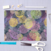 Abstrakter niedlicher Polka-Punkt-Kreis Seidenpapier (Handwerk)