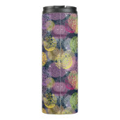 Abstrakter niedlicher Polka-Punkt-Kreis Thermosbecher (Rückseite)