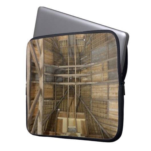 Abstrakter Notebook-Sieb auf der Dachterrasse Laptopschutzhülle (Vorderseite Links)