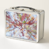 Abstrakter Obstbaum Metall Brotdose (Vorderseite)