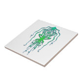 Abstrakter Octopus Tribal Tintenfisch Tattoo Desig Fliese (Seite)