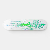 Abstrakter Octopus Tribal Tintenfisch Tattoo Desig Skateboard (Horizontal)