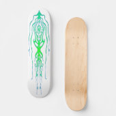 Abstrakter Octopus Tribal Tintenfisch Tattoo Desig Skateboard (Vorderseite)