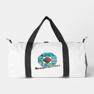 Abstrakter Oktagon mit braunem Platz und gegenüber Duffle Bag
