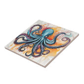 Abstrakter Oktopus Fliese (Seite)