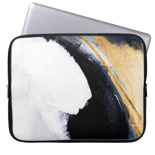 Abstrakter Öltexturhintergrund. Abstrakte Kunst Go Laptopschutzhülle