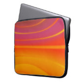 Abstrakter Orange Swirt Notebook-Bildschirm Laptopschutzhülle (Vorderseite Links)