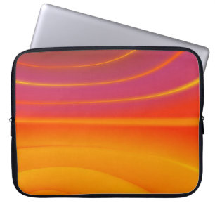 Abstrakter Orange Swirt Notebook-Bildschirm Laptopschutzhülle