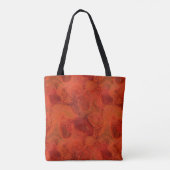 abstrakter orangefarbener und roter Marmor Tasche (Rückseite)