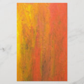 Abstrakter Orangenbaum Briefpapier (Vorderseite)