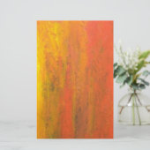 Abstrakter Orangenbaum Briefpapier (Stehend Vorderseite)