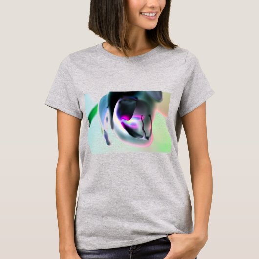 Abstrakter Orchid-Design-T - Shirt (Vorderseite)