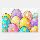 Abstrakter Ostereier Geschenkpapier Set (Vorderseite 3)