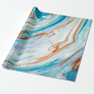 Abstrakter Ozean - ART. Natürlicher Luxus. Stilinc Geschenkpapier