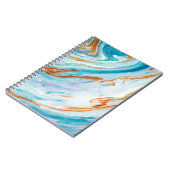 Abstrakter Ozean - ART. Natürlicher Luxus. Stilinc Notizblock (Linke Seite)