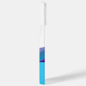 Abstrakter Ozean Waves Sun Minimal Neon White Case-Mate iPhone Hülle (Rückseite / Rechts)