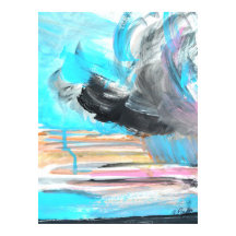 Abstrakter Ozeansturm Expressionist