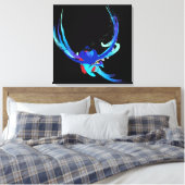 Abstrakter Paint Spritzer Bird im Flug Leinwanddruck (Insitu (Schlafzimmer))