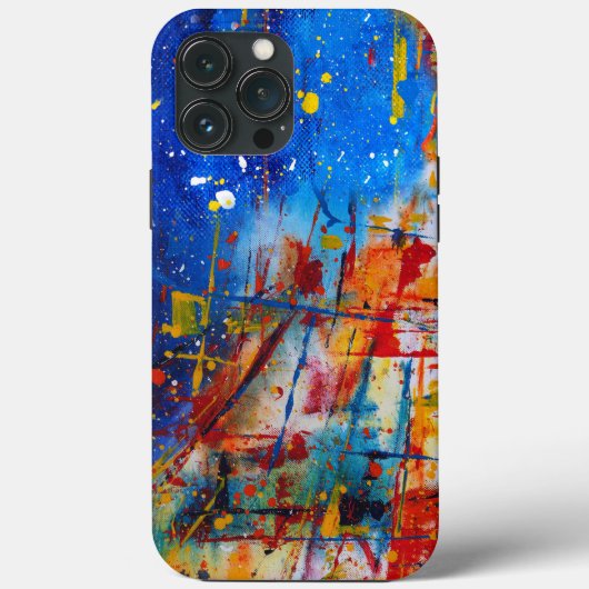 Abstrakter Paint-Spritzer Case-Mate iPhone Hülle (Rückseite)