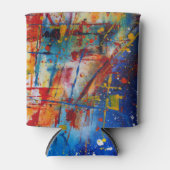 Abstrakter Paint-Spritzer Dosenkühler (Vorderseite)