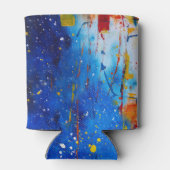 Abstrakter Paint-Spritzer Dosenkühler (Rückseite)