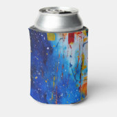 Abstrakter Paint-Spritzer Dosenkühler (Kanne Rückseite)