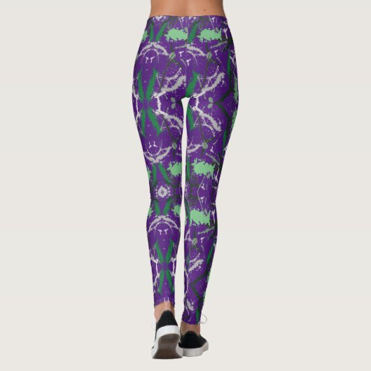 Abstrakter Paint-Spritzer Leggings (Rückseite)